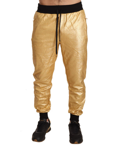 Dolce & Gabbana Men's Gold Pig Of The Year Cotton Trousers Pants - 48 IT