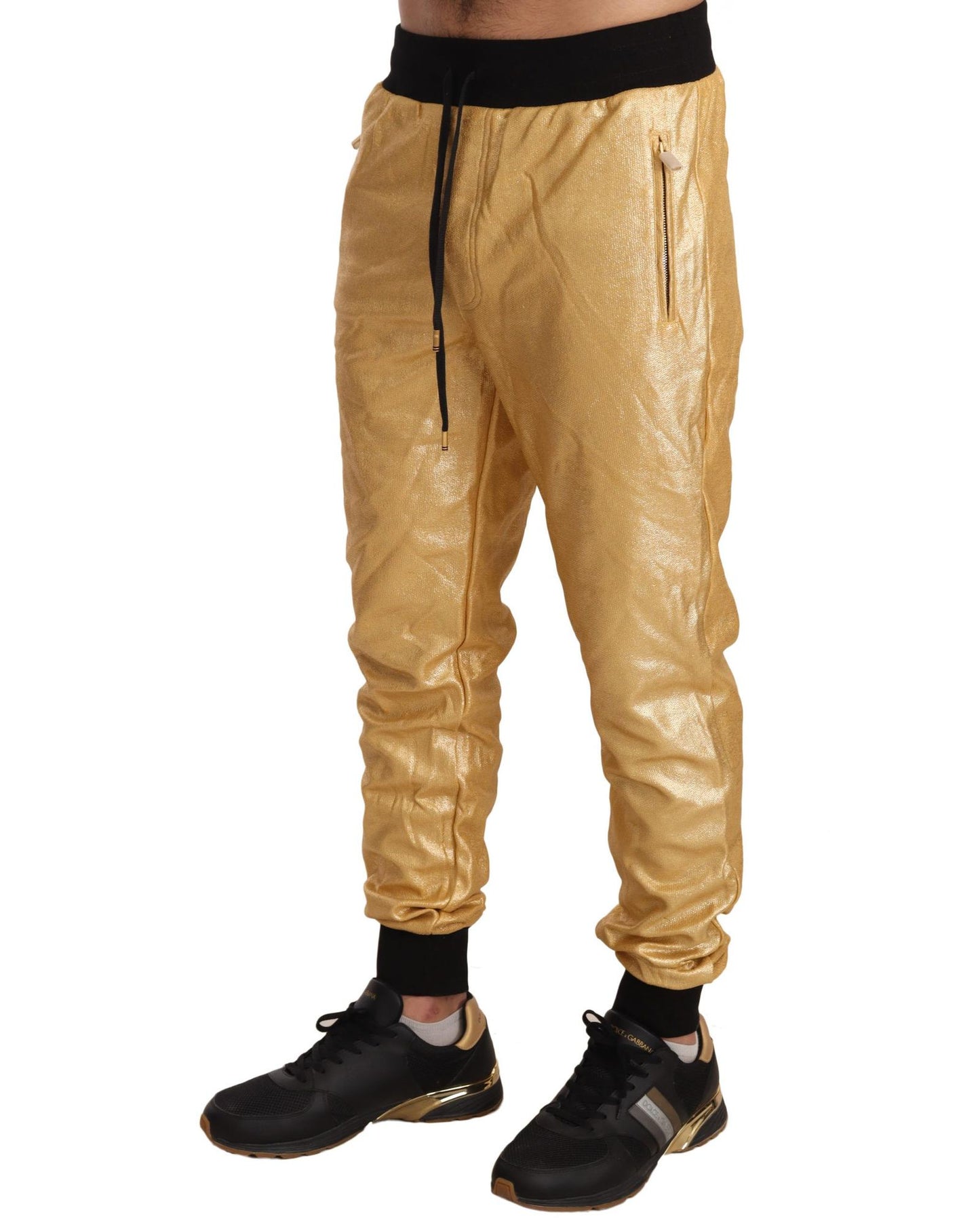 Dolce & Gabbana Men's Gold Pig Of The Year Cotton Trousers Pants - 48 IT