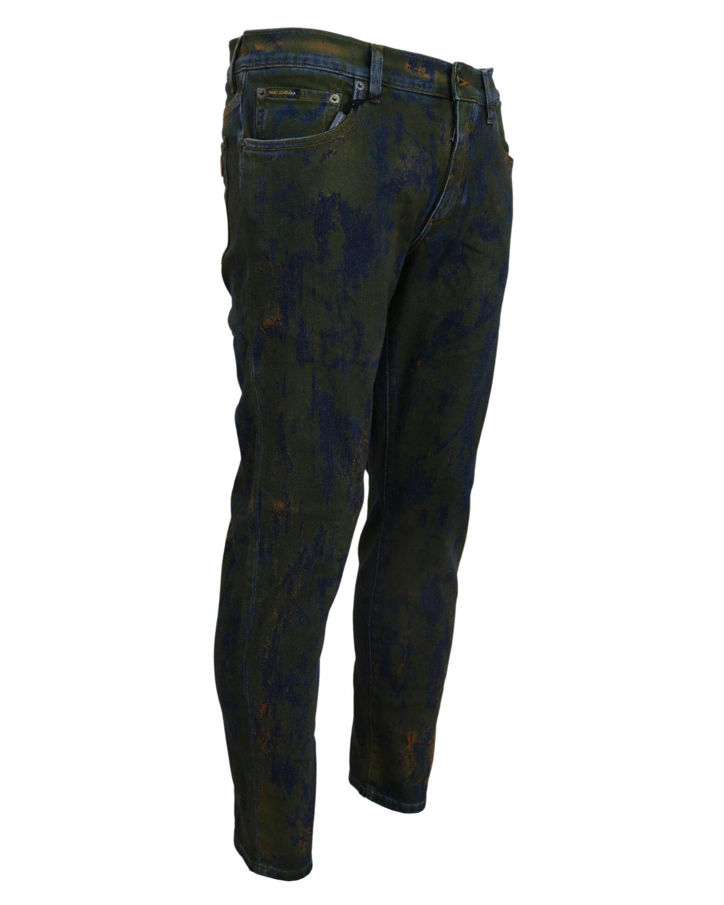 New Dolce & Gabbana Skinny Denim Pants with Logo Details 44 IT Men