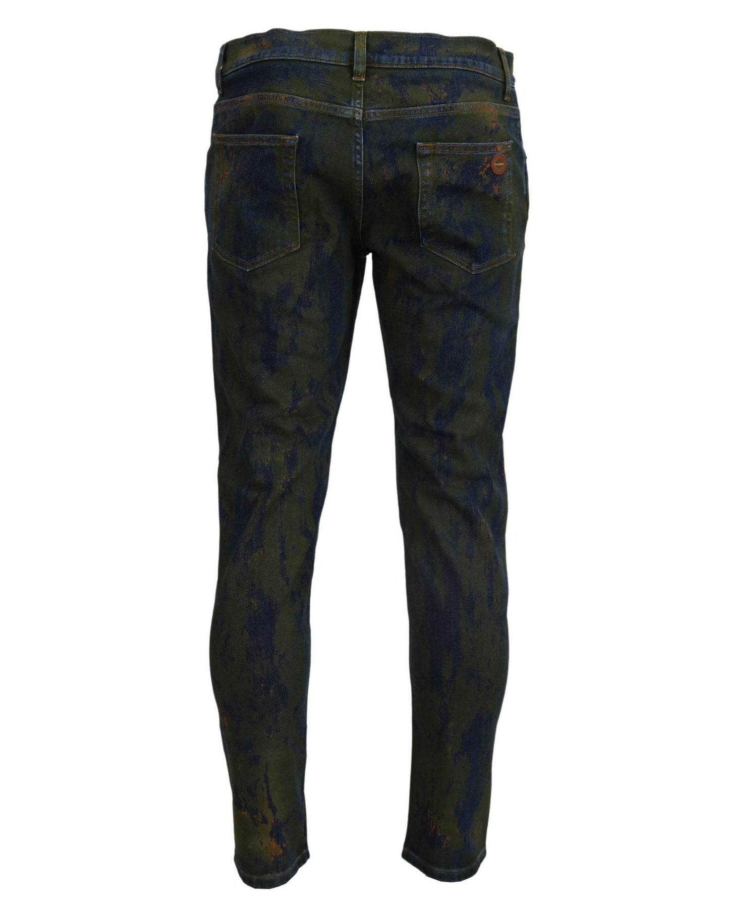 New Dolce & Gabbana Skinny Denim Pants with Logo Details 44 IT Men