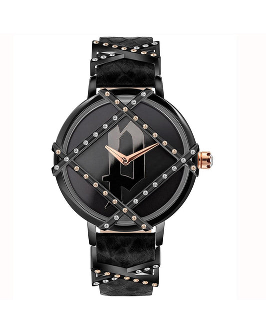 Police Women's Black  Watch - One Size