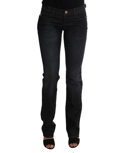 Costume National Women's Dark Blue Cotton Slim Fit Jeans - W26 US