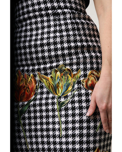 Dolce & Gabbana Women's Multicolor Floral Print High Waist Pencil Cut Skirt - 38 IT