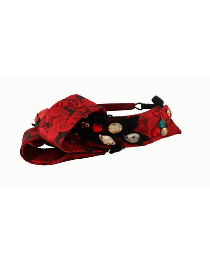 Dolce & Gabbana Cherry Sicily Headband with Multicolor Embellishment One Size Women