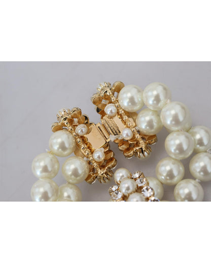 Dolce & Gabbana Women's multicolor Silver Chain Brass Beaded Lobster Clasp Bracelet - One Size