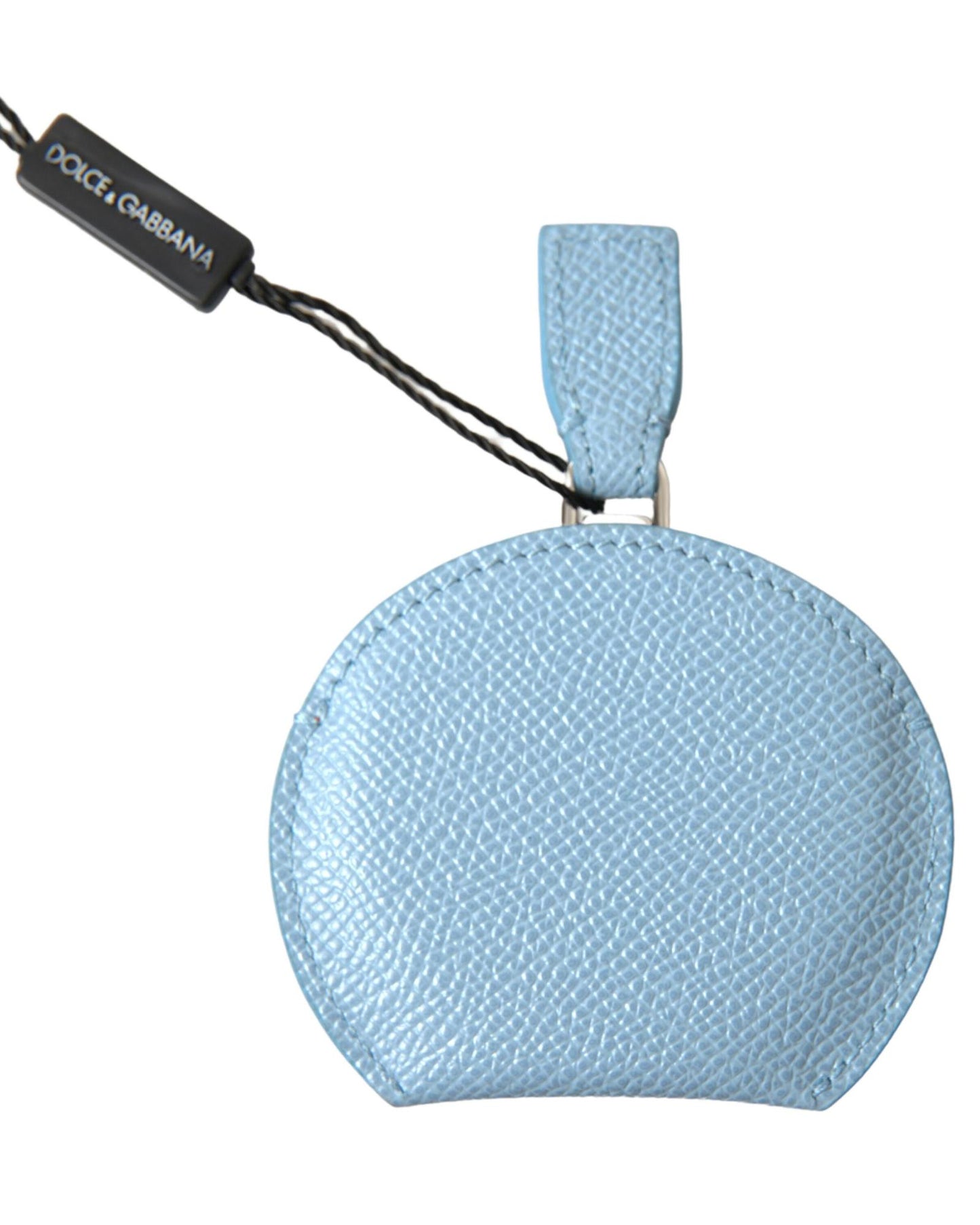 Dolce & Gabbana Women's Light Blue Calfskin Leather Mirror Holder - One Size