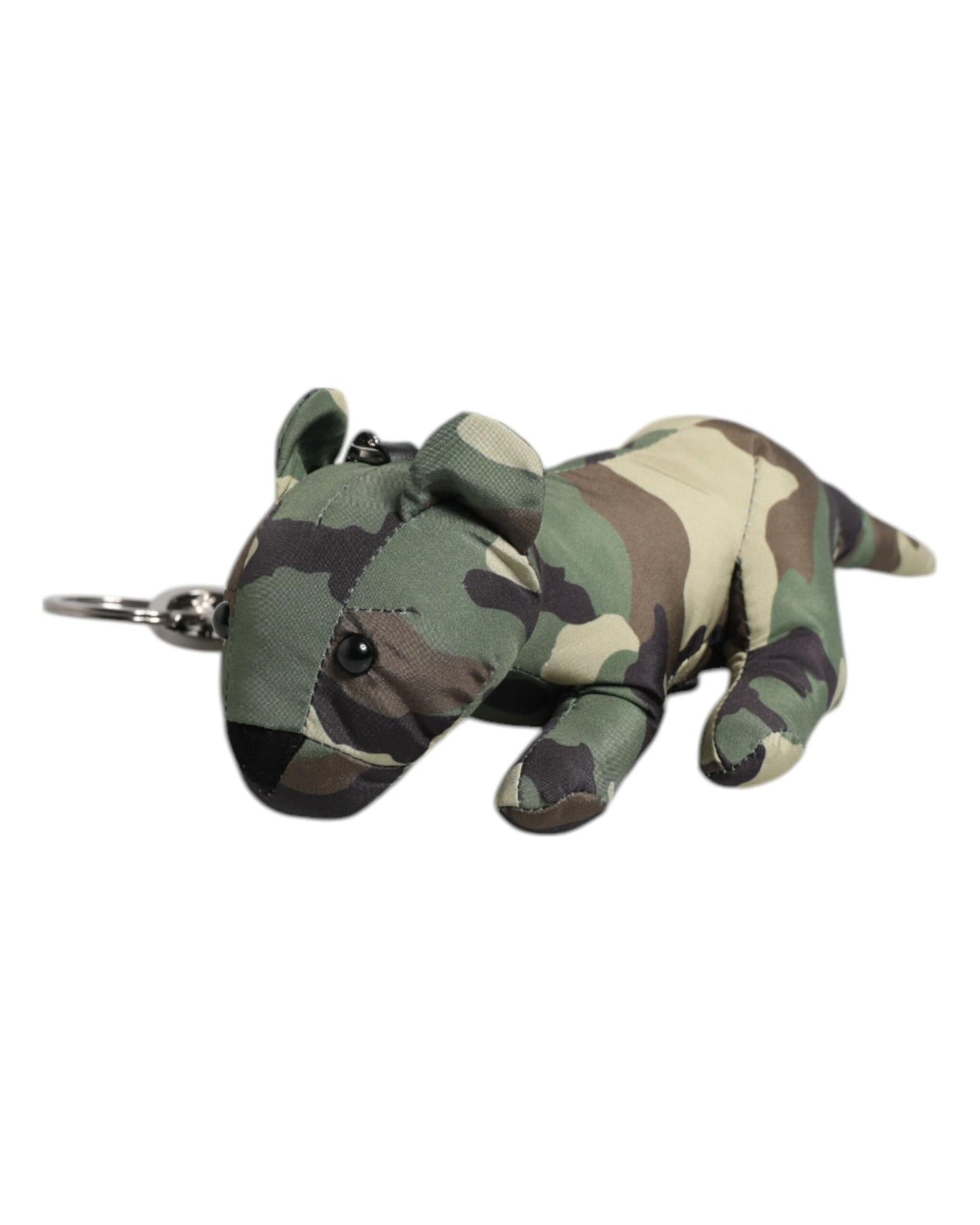 Dolce & Gabbana Men's Multicolor Camouflage Animal Silhouette Keychain Keyring - One Size