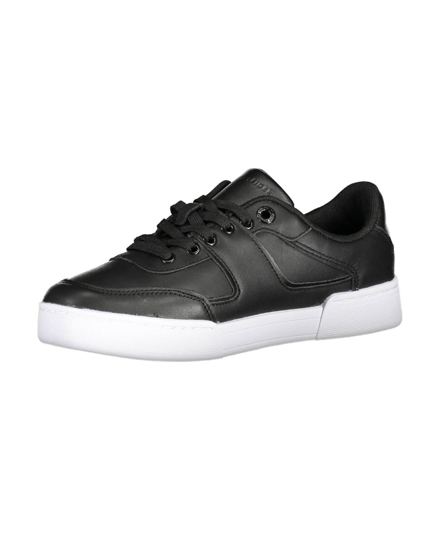 Tommy Hilfiger Women's Black Polyester Sneaker - 38 EU