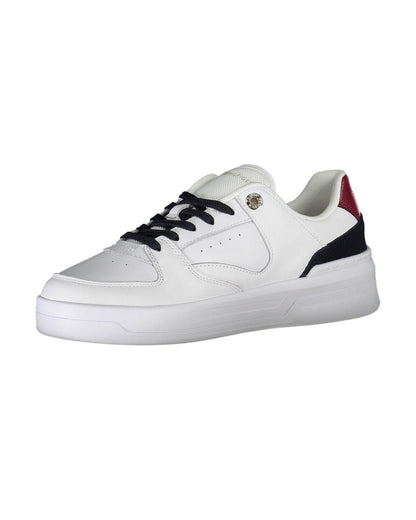 Tommy Hilfiger Women's White Polyester Sneaker - 39 EU