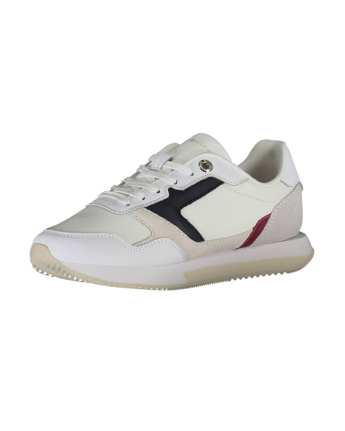 Tommy Hilfiger Women's White Polyester Sneaker - 37 EU