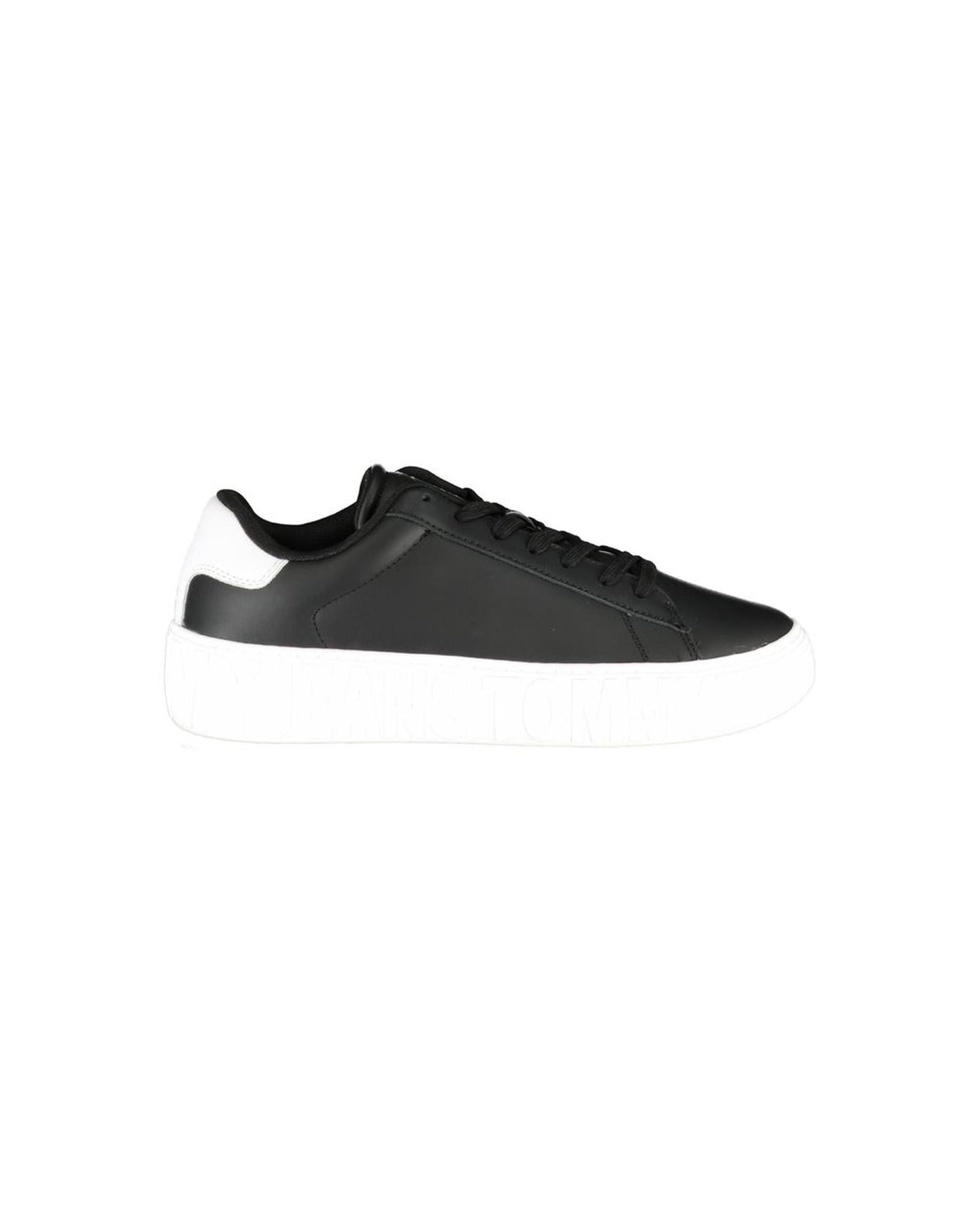 Tommy Hilfiger Men's Black Polyester Sneaker - 44 EU