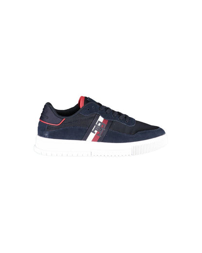 Tommy Hilfiger Men's Blue Polyester Sneaker - 41 EU