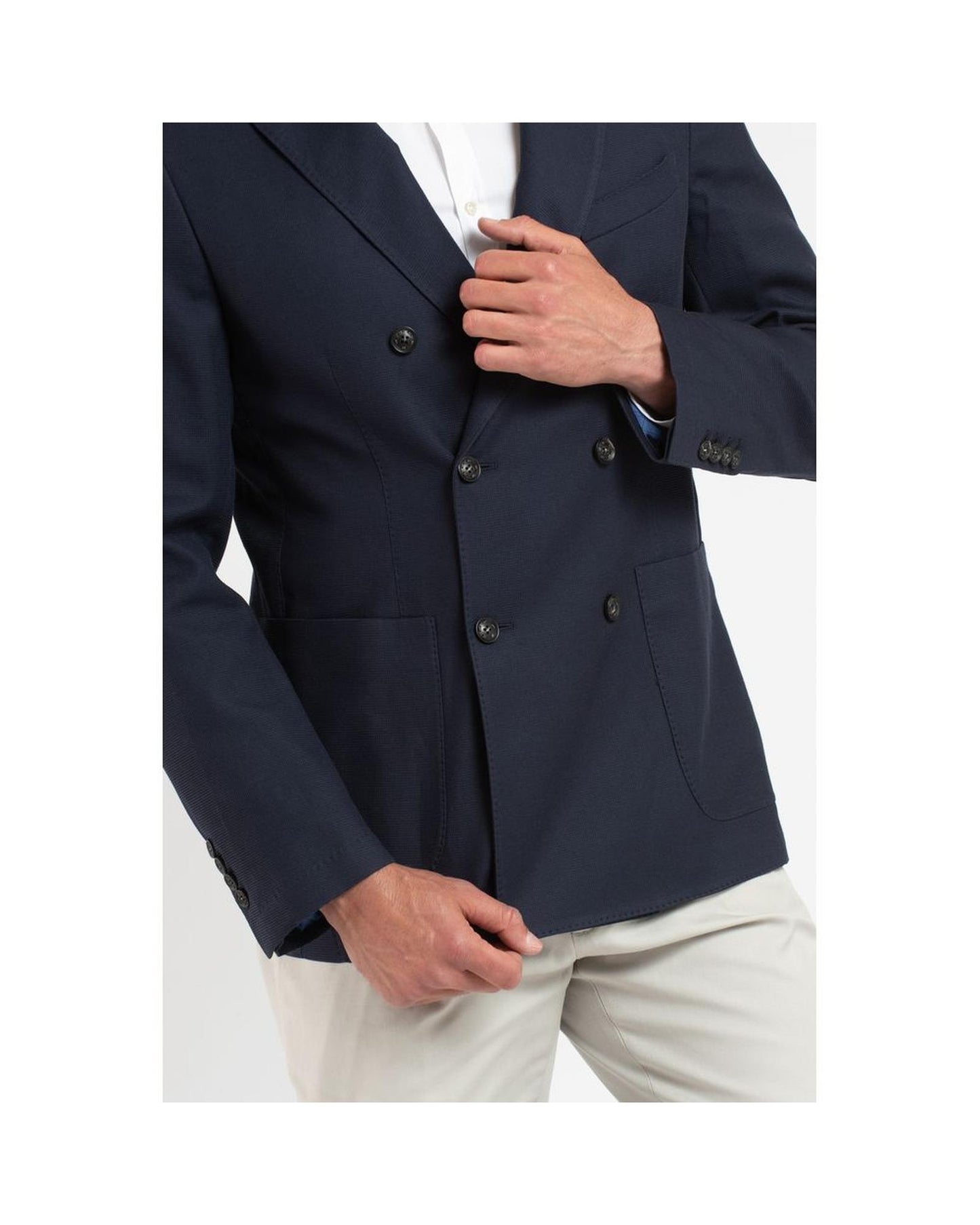 Trussardi Men's Blue Virgin Wool Blazer - 44 IT