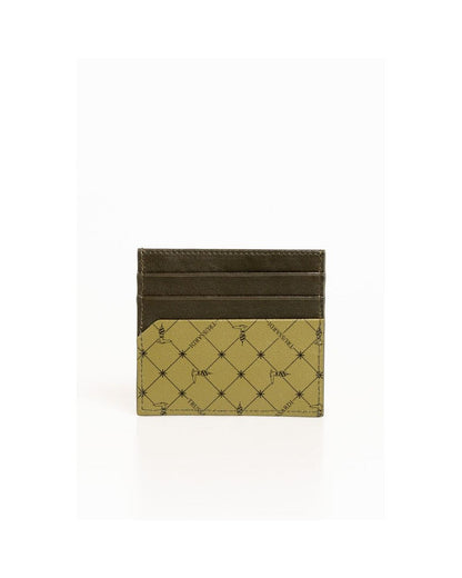 Trussardi Men's Green Leather Wallet - One Size