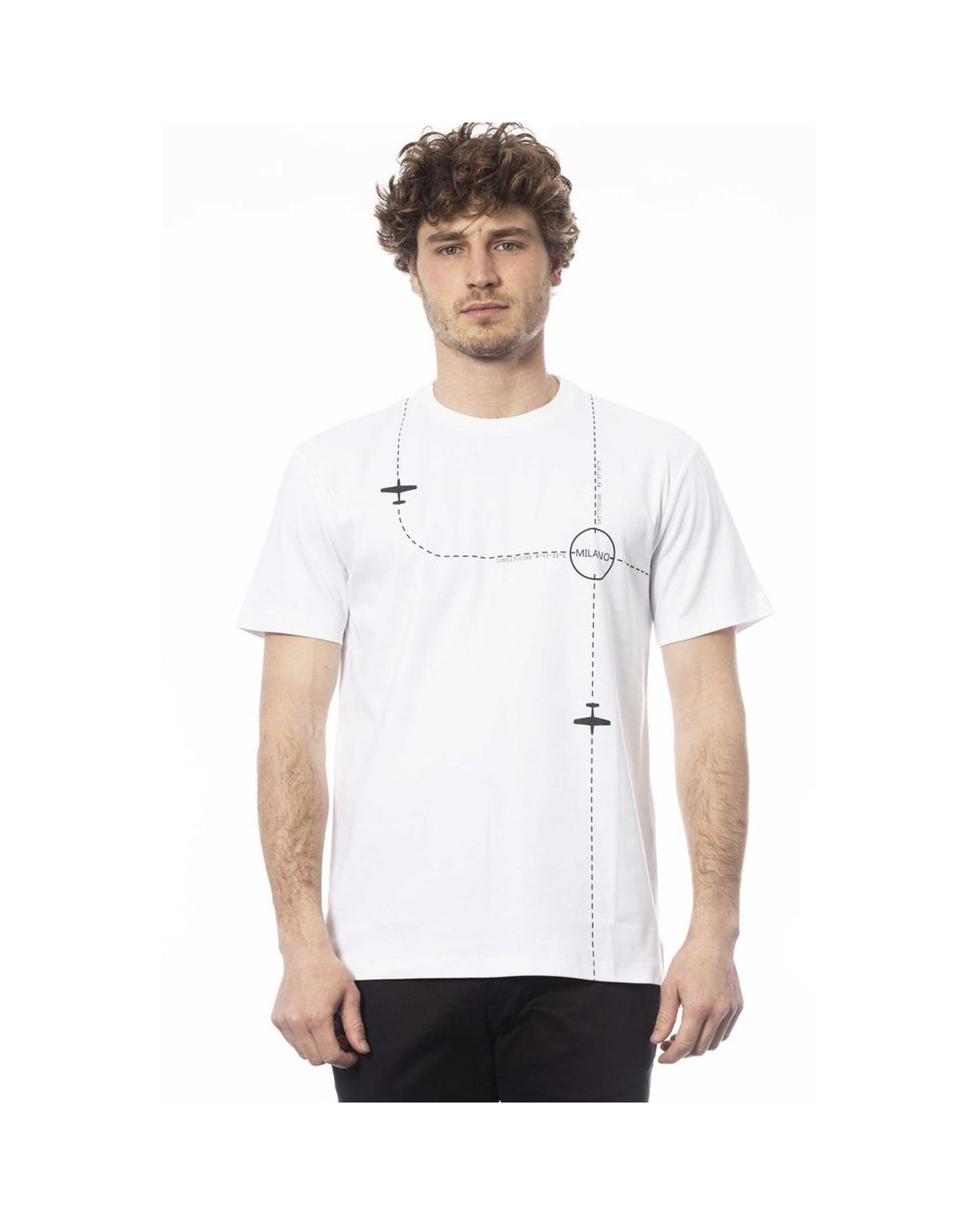 Trussardi Men's White Cotton T-Shirt - S