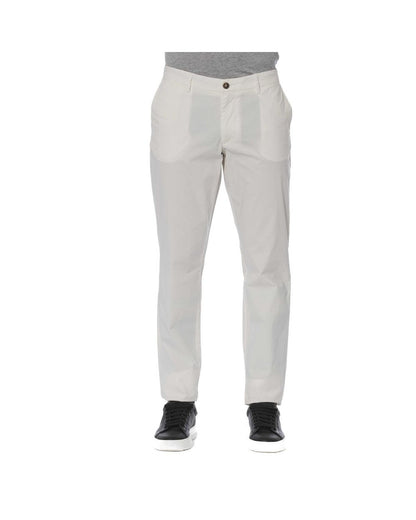Trussardi Jeans Men's White Cotton Jeans & Pant - W50
