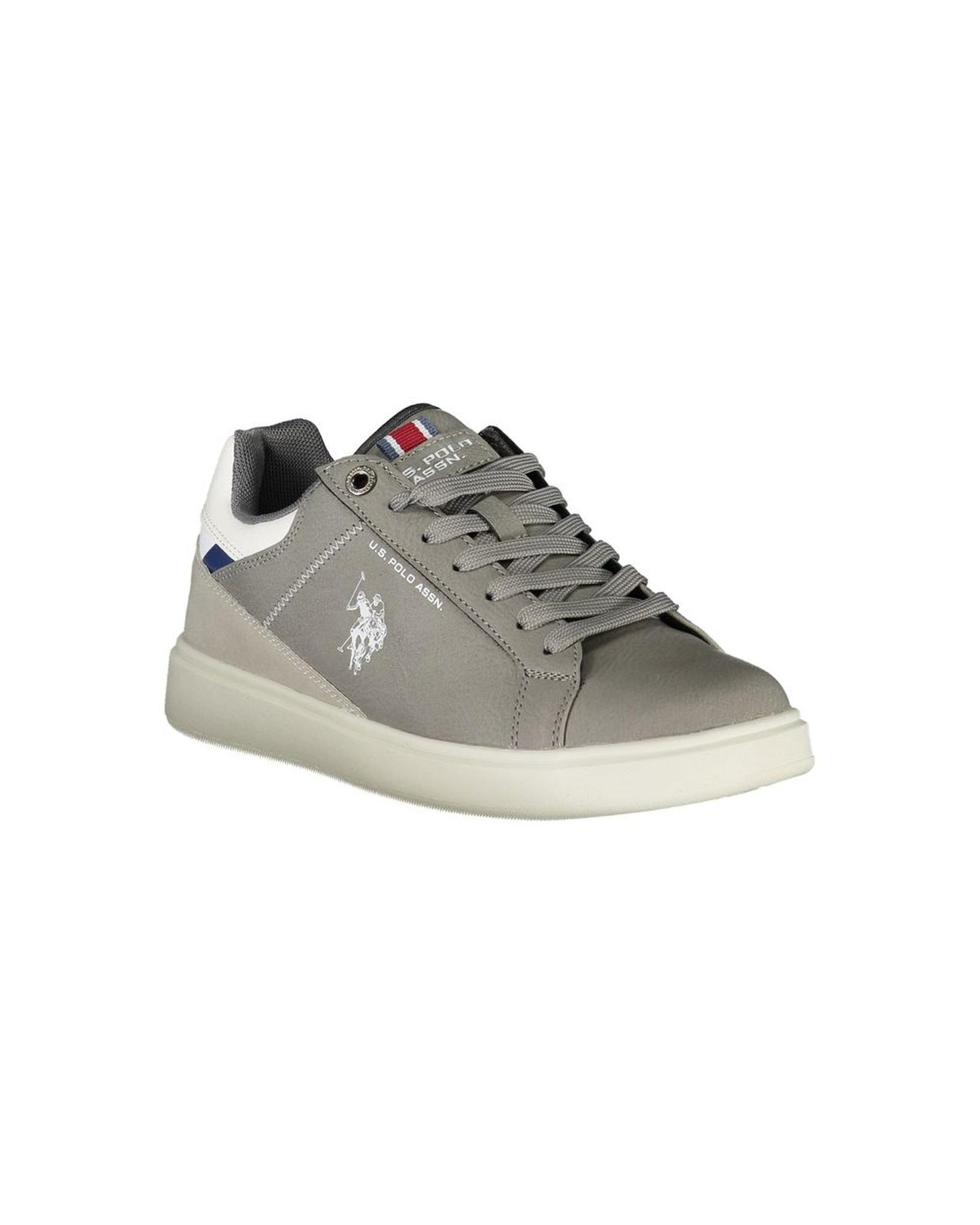 US POLO ASSN Men's Gray Polyester Sneaker - 42 EU