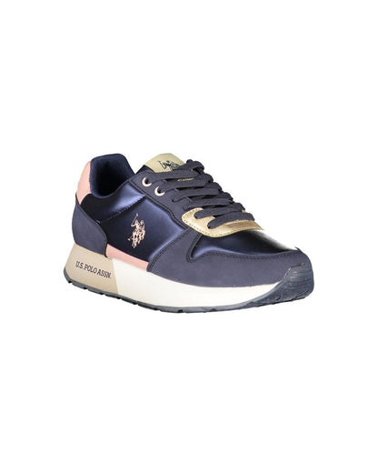 US POLO ASSN Women's Blue Polyester Sneaker - 37 EU