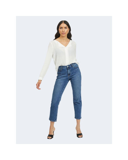 Vila Clothes Women's Cream Polyester Sweater - 44 IT