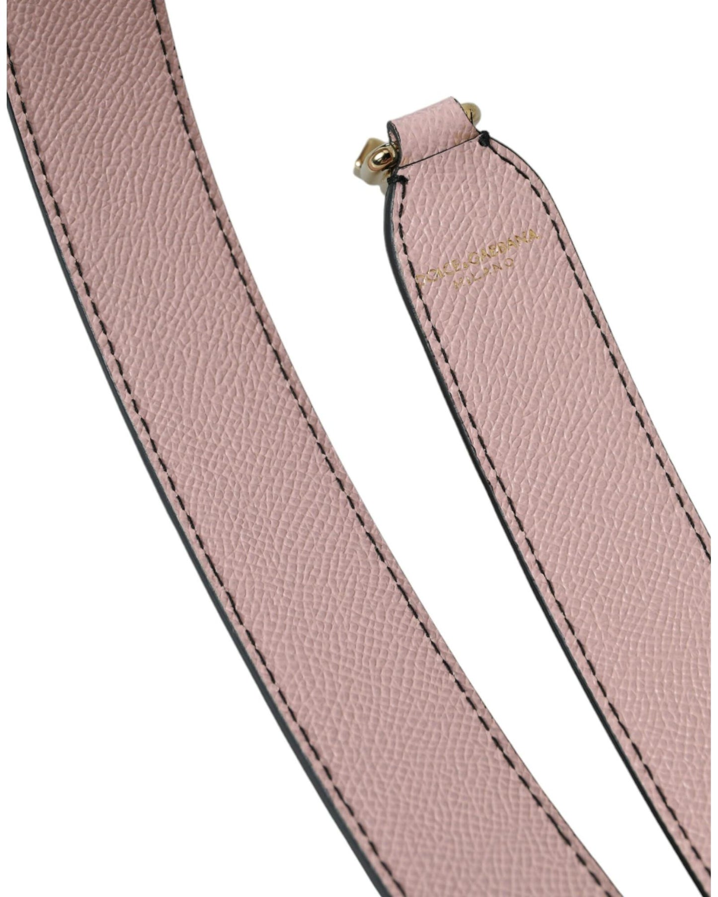 Dolce & Gabbana Women's Pink Leather Handbag Accessory Shoulder Strap - One Size