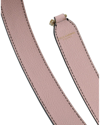 Dolce & Gabbana Women's Pink Leather Handbag Accessory Shoulder Strap - One Size