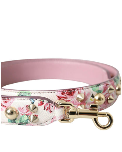 Dolce & Gabbana Women's Pink Floral Handbag Accessory Shoulder Strap - One Size