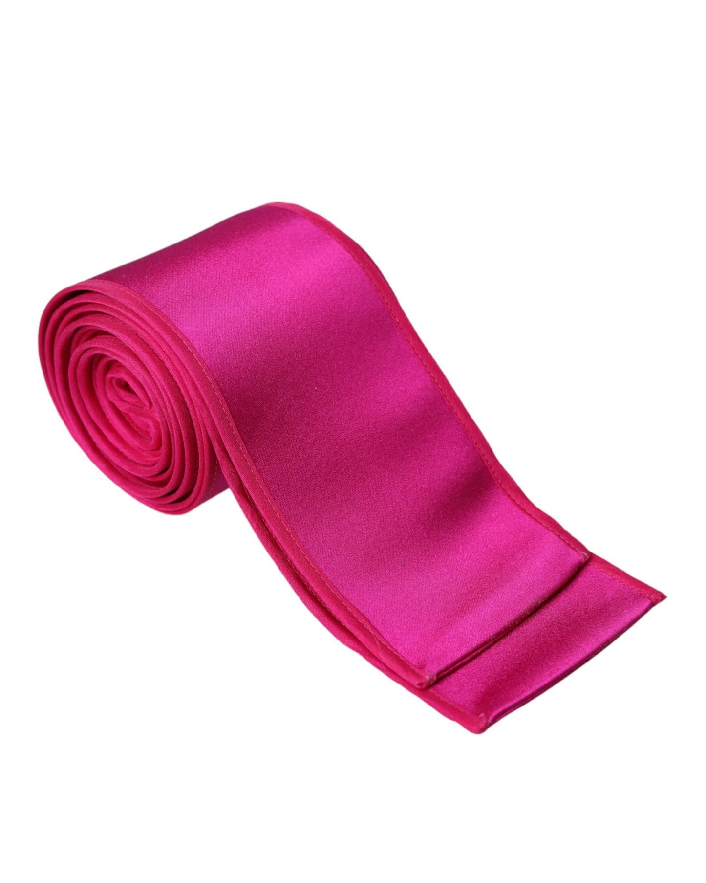 Dolce & Gabbana Women's Fuchsia Pink Silk Waist  Belt - 38 IT