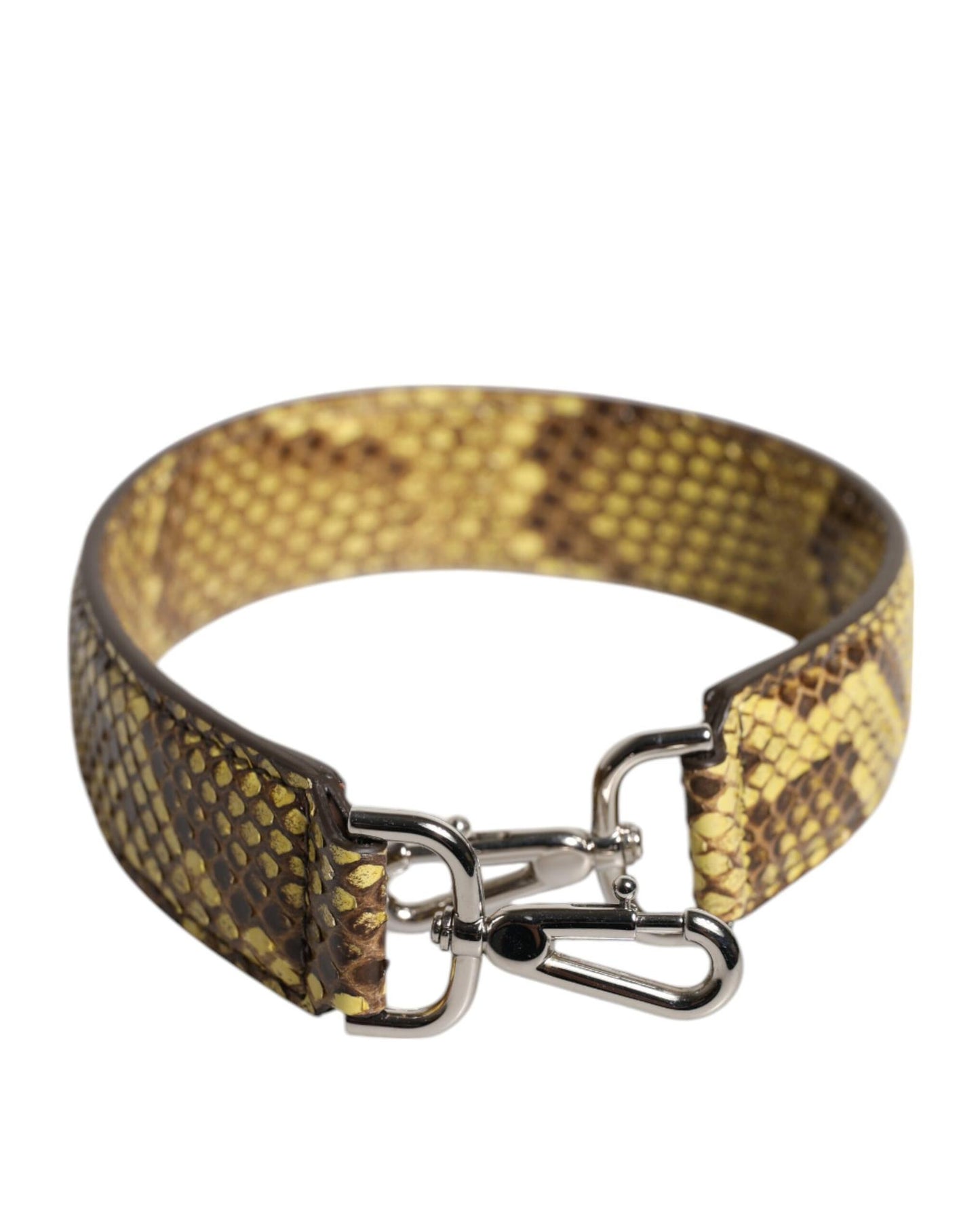 Dolce & Gabbana Women's Yellow Exotic Leather Bag Shoulder Strap - One Size
