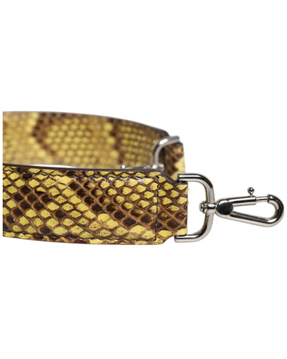 Dolce & Gabbana Women's Yellow Exotic Leather Bag Shoulder Strap - One Size