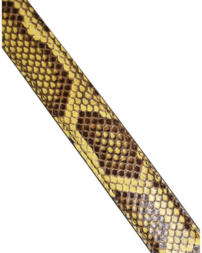 Dolce & Gabbana Women's Yellow Exotic Leather Bag Shoulder Strap - One Size