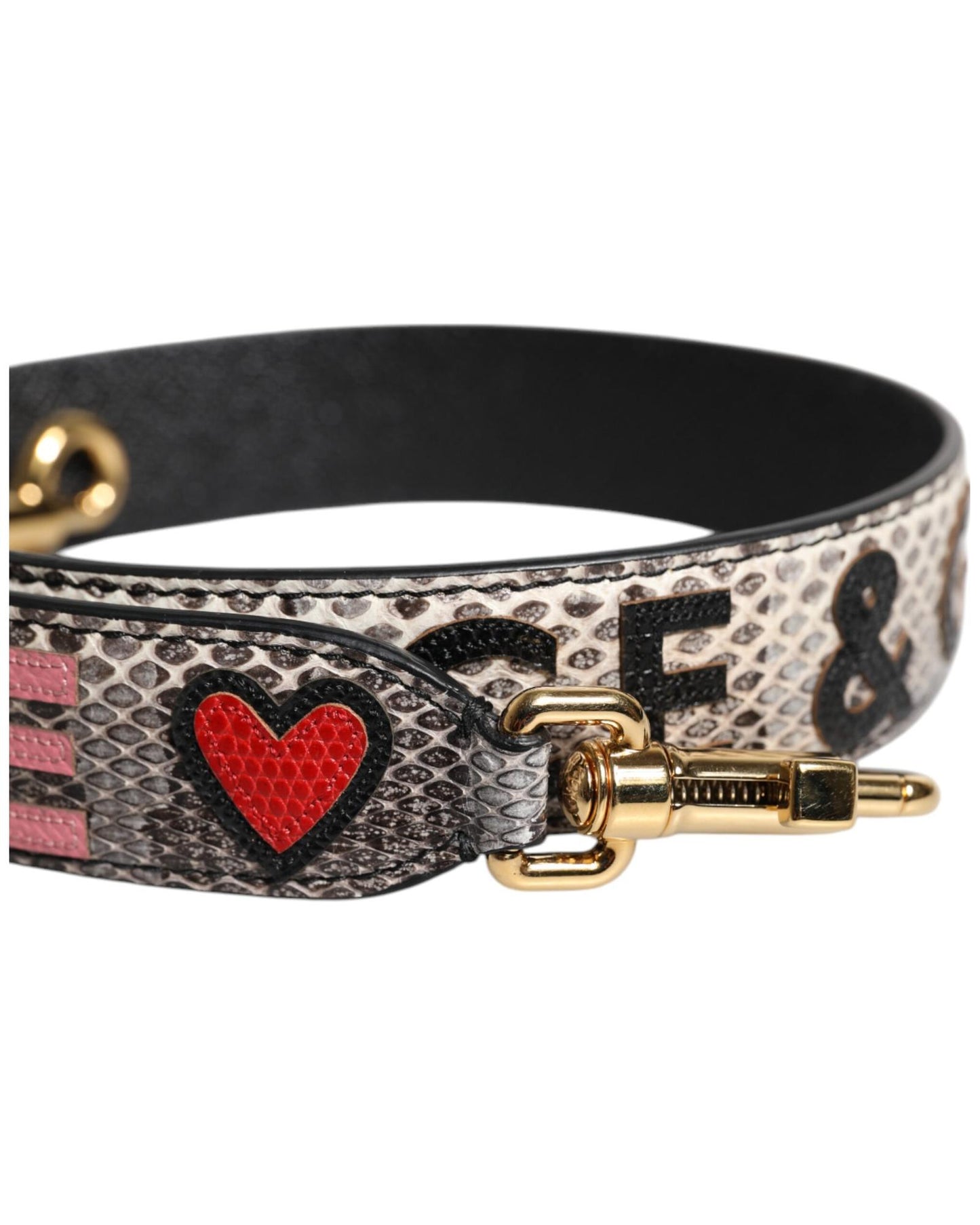 Dolce & Gabbana Women's Multicolor DG AMORE Patch Bag Shoulder Strap - One Size