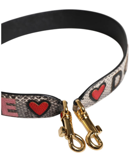 Dolce & Gabbana Women's Multicolor DG AMORE Patch Bag Shoulder Strap - One Size