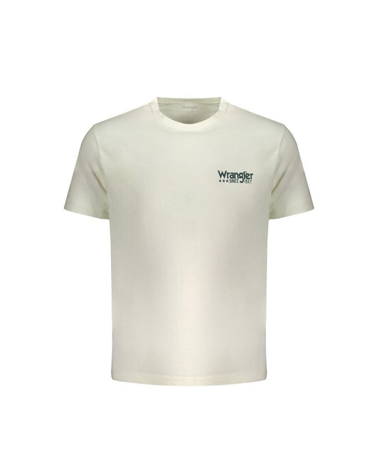 Wrangler Men's White Cotton T-Shirt - M