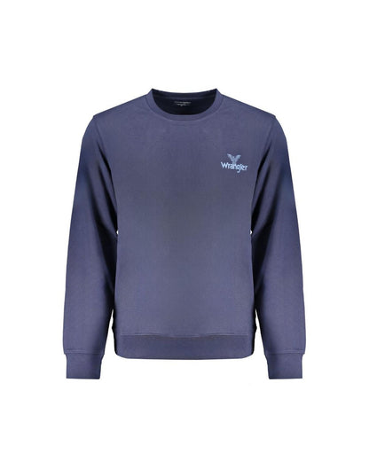 Wrangler Men's Blue Cotton Sweater - S