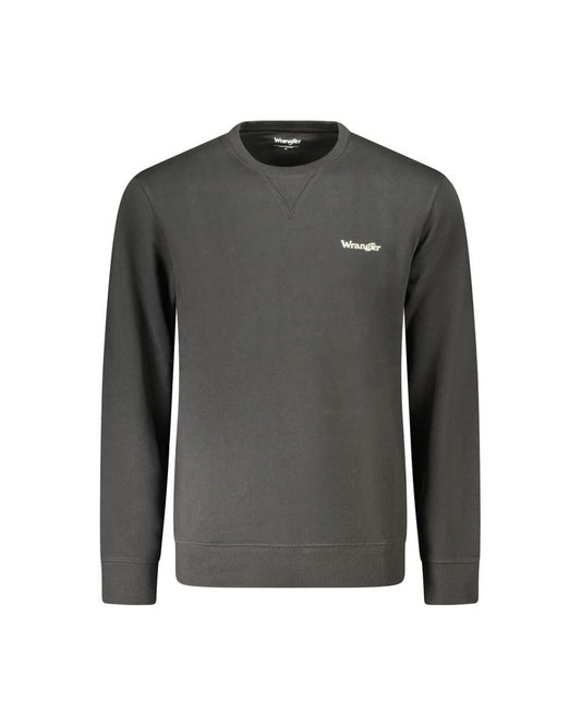 Wrangler Men's Black Cotton Sweater - S