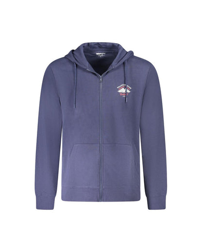 Wrangler Men's Blue Cotton Sweater - S