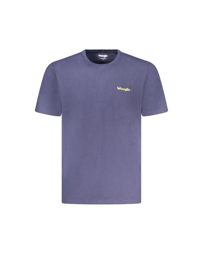 Wrangler Men's Blue Cotton T-Shirt - M