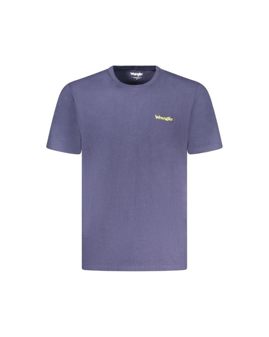 Wrangler Men's Blue Cotton T-Shirt - M