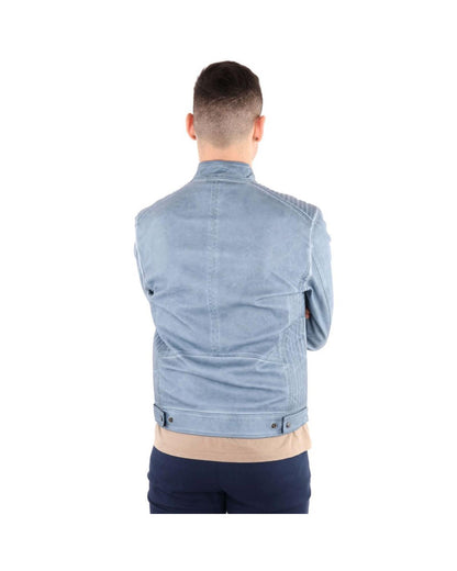 Yes Zee Men's Light Blue Polyethylene Jacket - 2XL