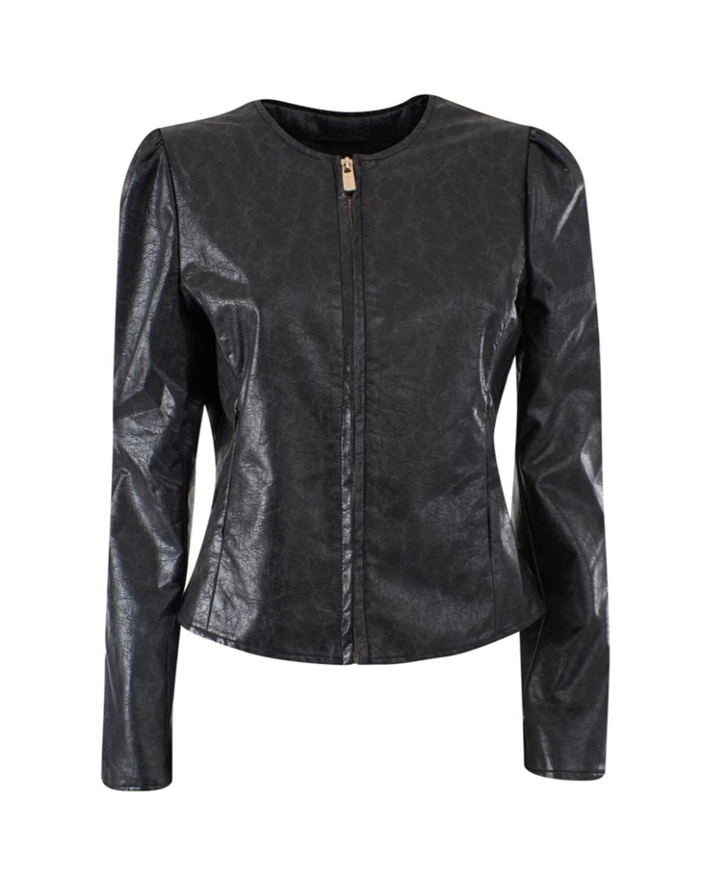 Yes Zee Women's Black Polyethylene Jackets & Coat - S