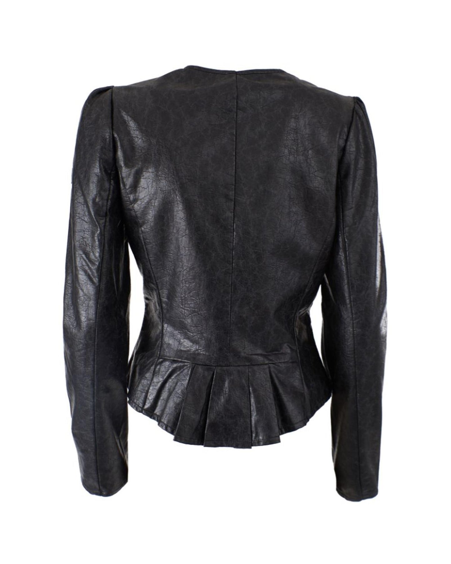 Yes Zee Women's Black Polyethylene Jackets & Coat - S