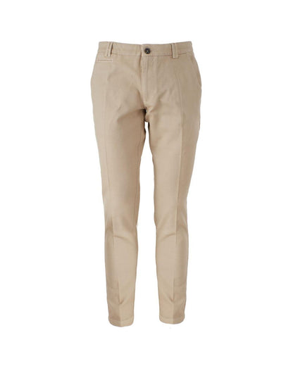 Yes Zee Men's Beige Cotton Jeans & Pant - W30 US