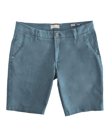 Yes Zee Men's Light Blue Cotton Short - W32 US