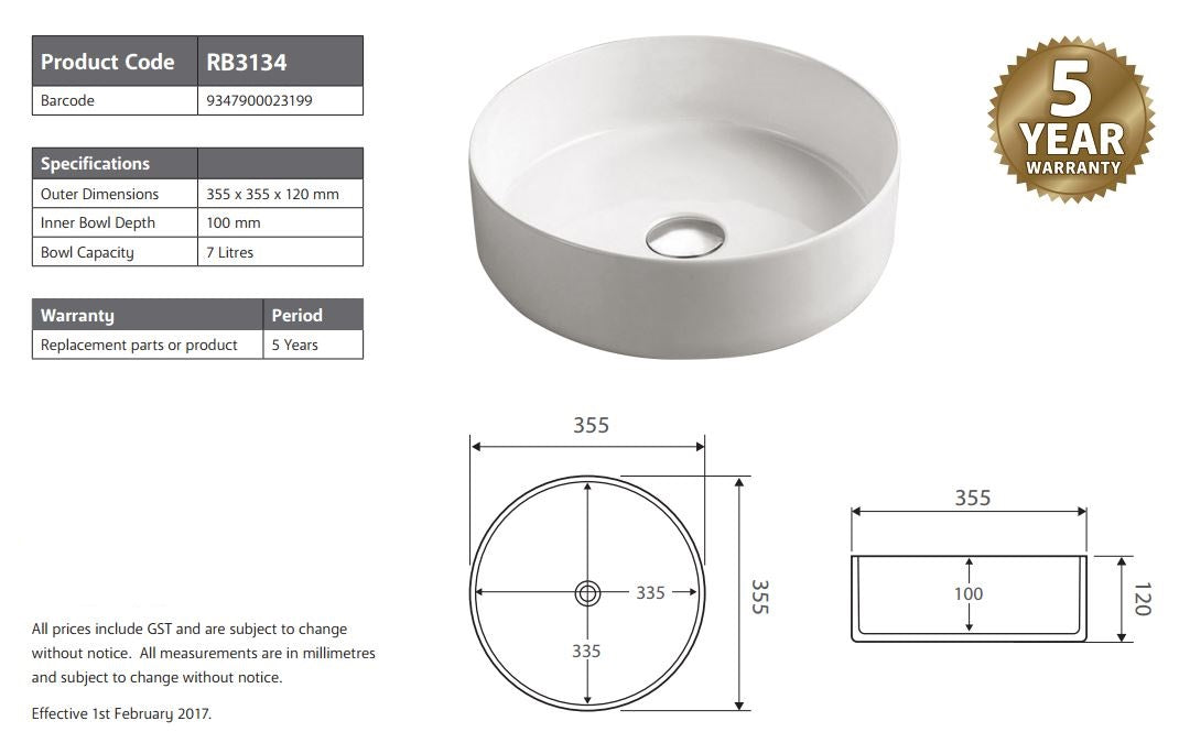 2021 Matte Pink outside Round 360 mm Dia top counter basin porcelain sink