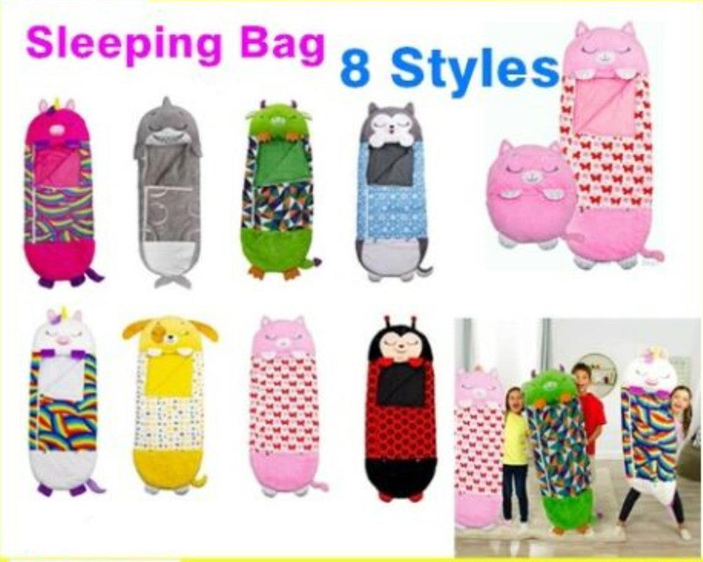 2022 Sleeping Bag Happy Nappers Kids Children Blanket Winter fluffy warm Xmas Gift