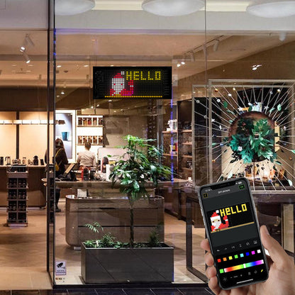 Programmable LED Matrix Panel Flexible Screen IP65 with APP Control 70*173mm