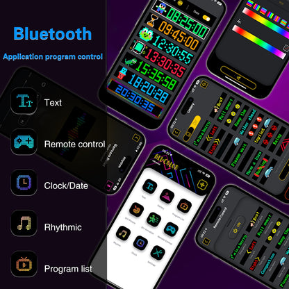 Programmable LED Matrix Panel Flexible Screen IP65 with APP Control 120*595mm