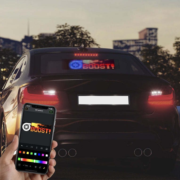 Programmable LED Matrix Panel Flexible Screen IP65 with APP Control 120*595mm