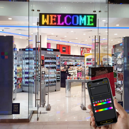 Programmable LED Matrix Panel Flexible Screen IP65 with APP Control 120*595mm