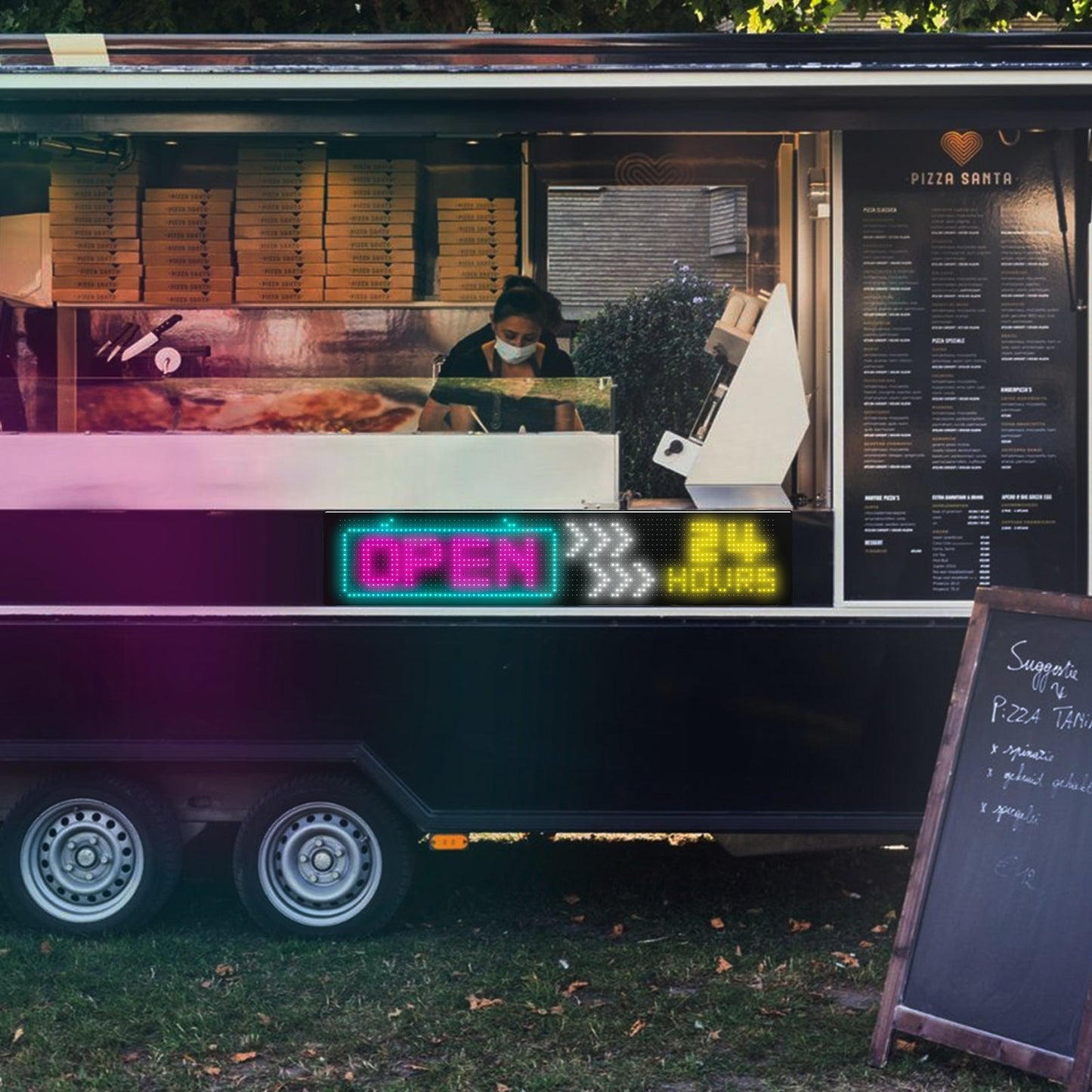 Programmable LED Matrix Panel Flexible Screen IP65 with APP Control 192*898mm